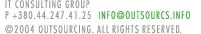 IT CONSULTING GROUP2004 Outsourcing. All rights reserved.